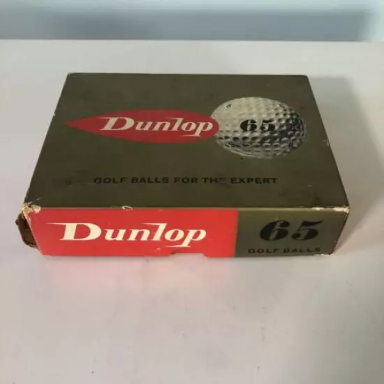 Vintage Dunlop 65 Golf Balls 7 sealed balls Made in Great Britain