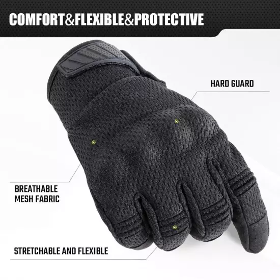 AXBXCX Tactical Gloves for Men - Breathable, Flexible, Durable, Touchscreen C...