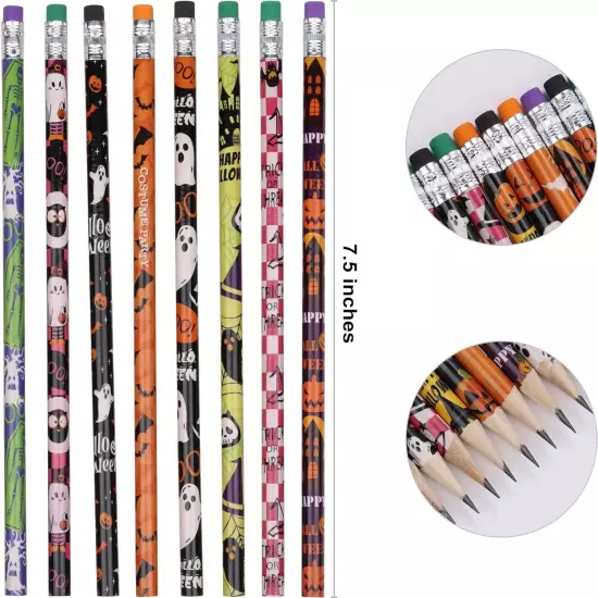 xutengy 72Pcs Halloween Pencils Stationery Party Favors 72 Count (Pack of 1) 