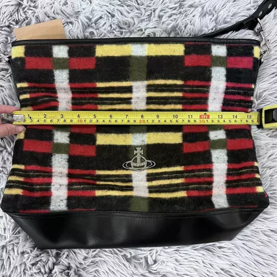 Vivienne Westwood Orb plaque Wool Tote Hobo Multicolor Bag