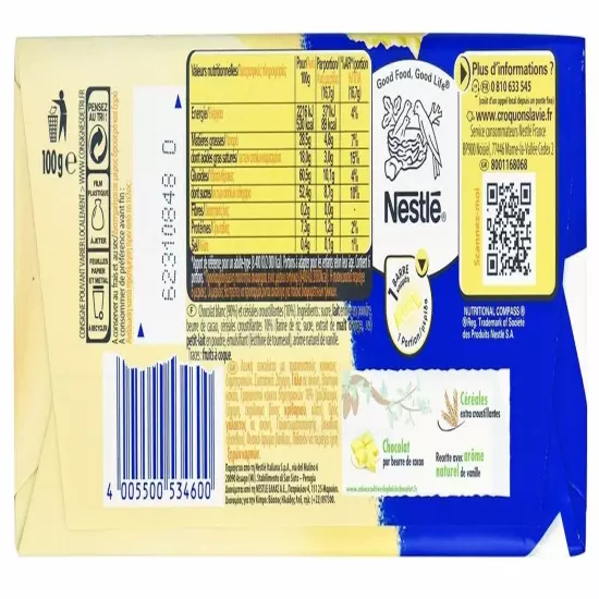 Nestlé Crunch White Chocolate bar *IF YOU BUY 3 YOU WILL RECEIVE 6 *