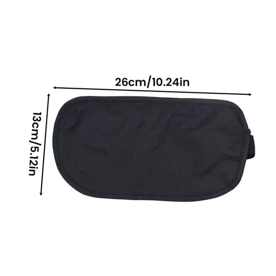 Polyester Sports Elastic Strap Waist Bag Anti Theft Concealed Fitness Money Belt