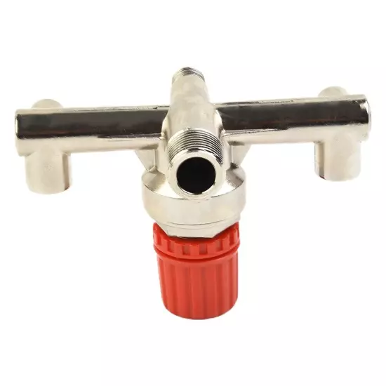 High Flow Double Outlet Tube Air Compressor Switch Pressure Regulator Valve