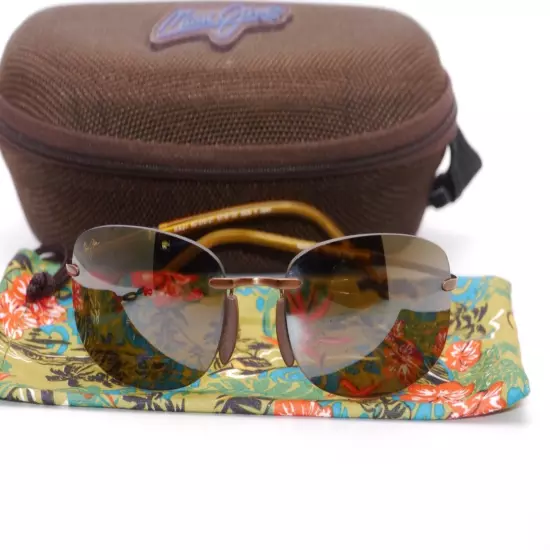 MAUI JIM MJ-516-21 HONOLUA BAY- 61[]18-120 Hingeless/Rimless Sunglasses JAPAN