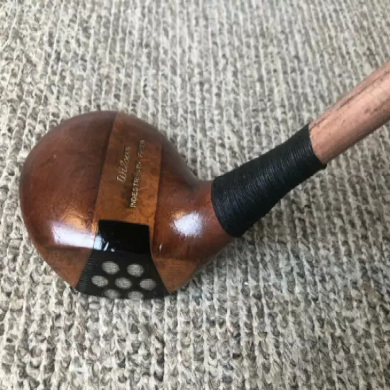 Wilson Indestructo Fancy Faced Driver hickory wood shaft golf club