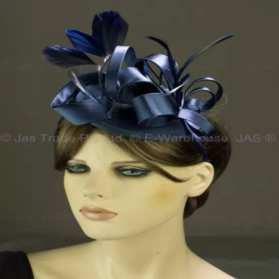 Spring Racing Race Party Melbourne Cup Feather Headband Hairband Clip Fascinator