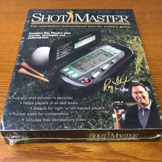 New Ray Floyds Shot Master Electronic Golf Swing Trainer Secrets Factory Sealed