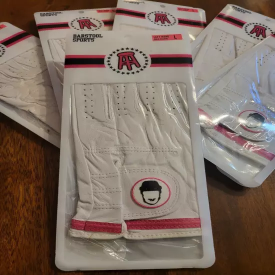 Barstool Golf Gloves Left Hand Size Large 6 Pack $20 Each . Pink Whitney Rare