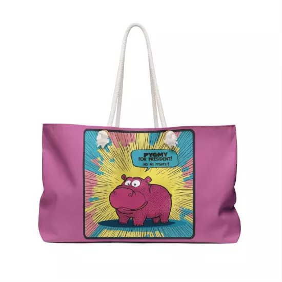 Pygmy Hippo Pygmy President Funny Vote Election Weekender Bag Tote Trump Harris