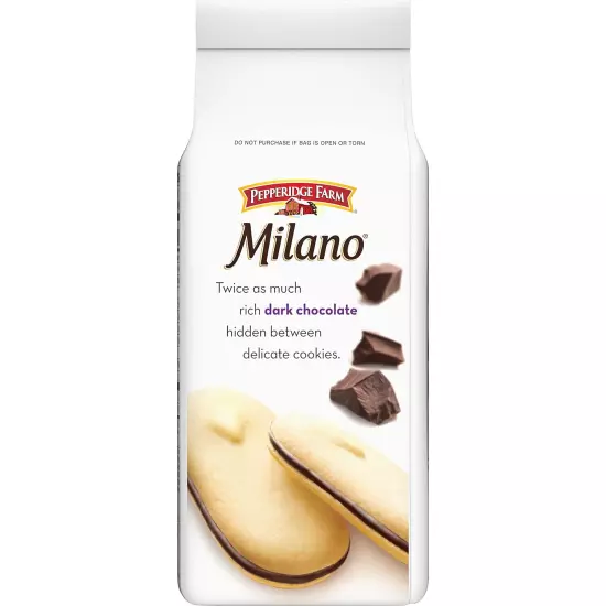 Milano Cookies, Double Dark Chocolate, 3 Bags, 7.5 Oz. Each