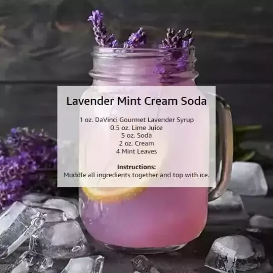 Davinci Gourmet Lavender Syrup | Great Syrup for Cocktails, Mocktails, Cold Brew