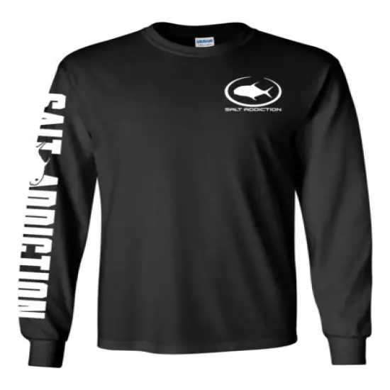 Salt Addiction long sleeve saltwater fishing t shirt Flats offshore permit 