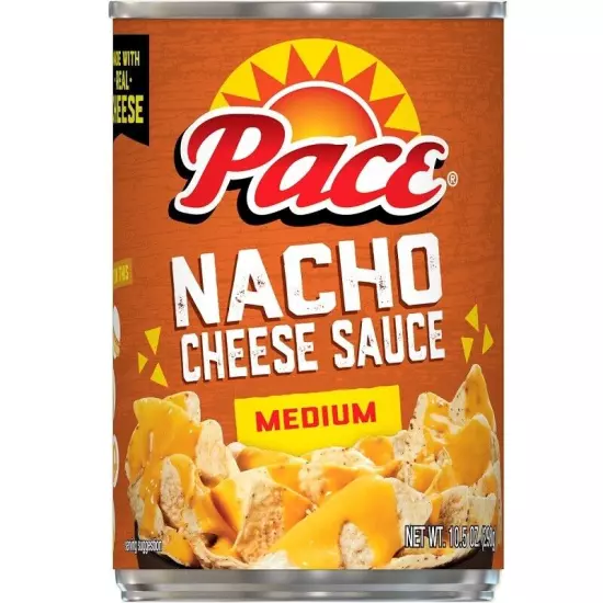 Pace Medium Nacho Cheese Sauce, 10.5 Oz 1 Can Brand New