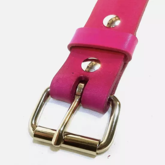 PINK Genuine Leather Belt Aussie Made REMOVABLE Buckle pants jeans Blank RATSBUM