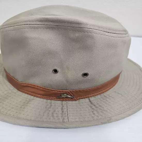 Tommy Bahama Beige Fedora Hat Men's One Size Fits Most 100% Cotton New