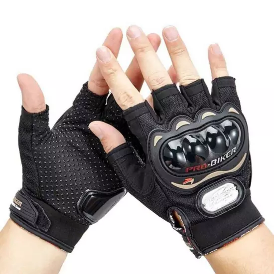 Motorcycle Half Finger Gloves Anti-fall Outdoor Sports Four Seasons Non-slip