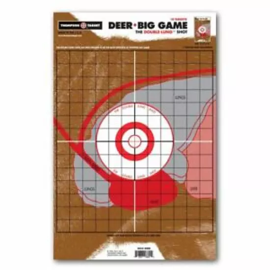 Thompson Target | Life-Size Deer Hunting Vitals Shooting Targets (12.5"x19")