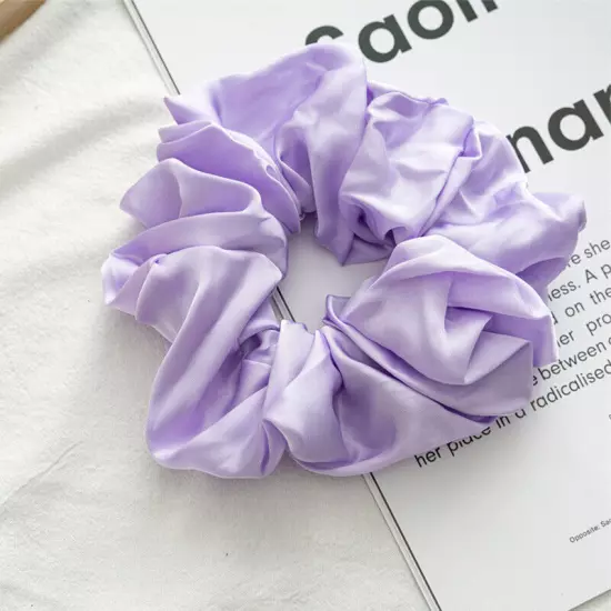 Large Scrunchies Silk Satin Elastic Hair Hair Bands Rope Tie Ponytail Accessory