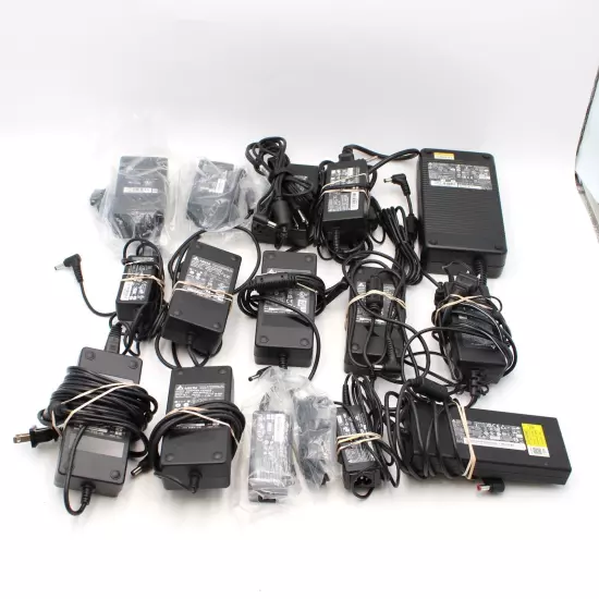 Delta Assorted Power Adapter Chargers In Different Sizes And Lengths Lot of 15