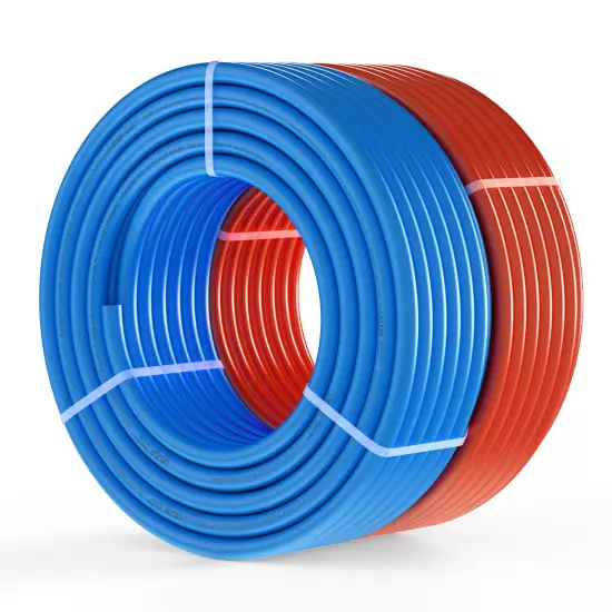 VEVOR 3/4” 2x100ft Blue& Red PEX-A Tubing/Pipe for Potable Water with Cutter