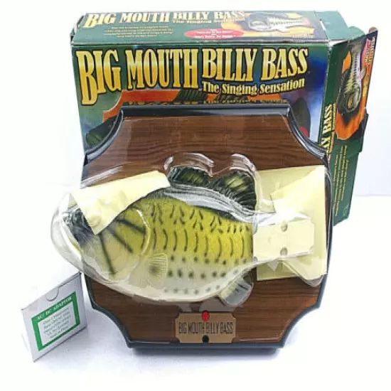 Vintage Big Mouth Billy Bass The Singing Sensation 1998 New Opened Original Box