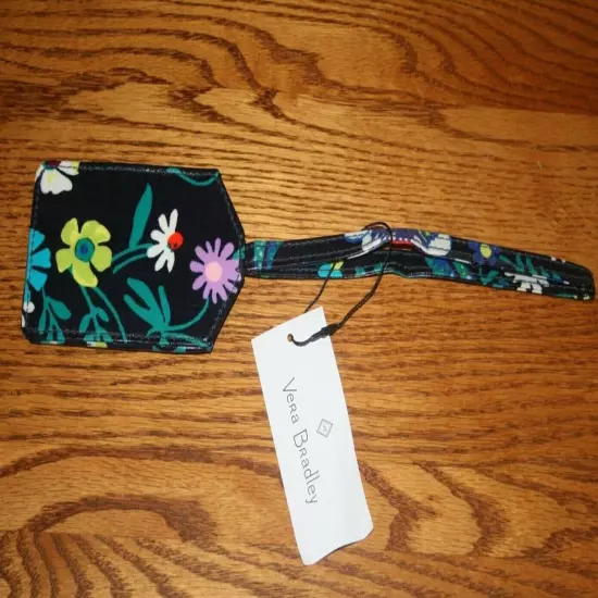 Vera Bradley LUGGAGE TAG ICONIC laminated travel suitcase ID case RETIRED NEW