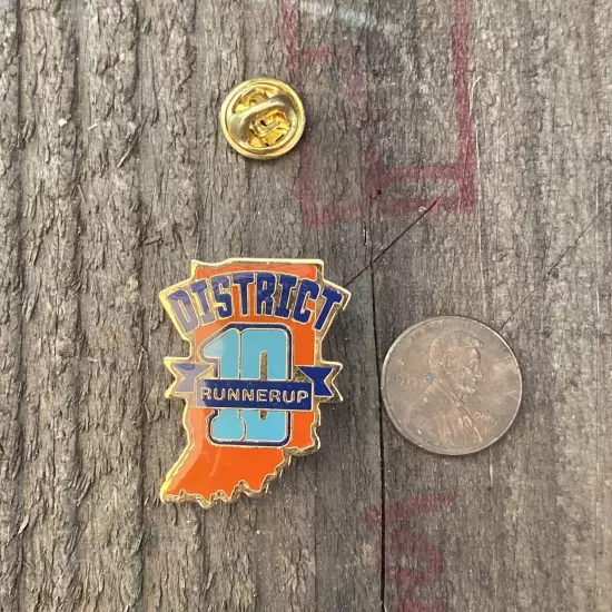 Fort Wayne Indiana District 10 Little Runner Up Lapel/Hat Pin 