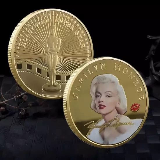 Marilyn Monroe Challenge Commemorative Gold Plated Coin