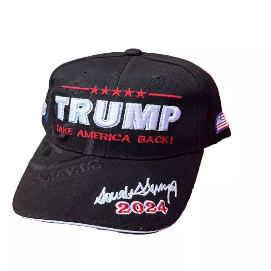 TRUMP 2024 Save America Take America Back HAT Embroidered Donald Trump Hat Cap