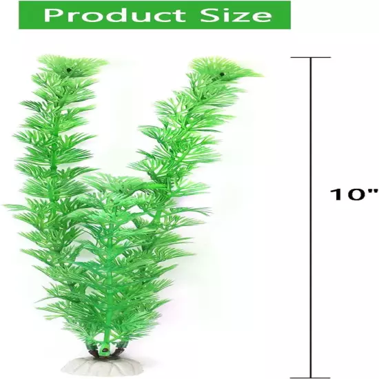 Fish Tank Artificial Plants, Aquarium Plants Plastic, 10Inch Tall Aquarium Plant