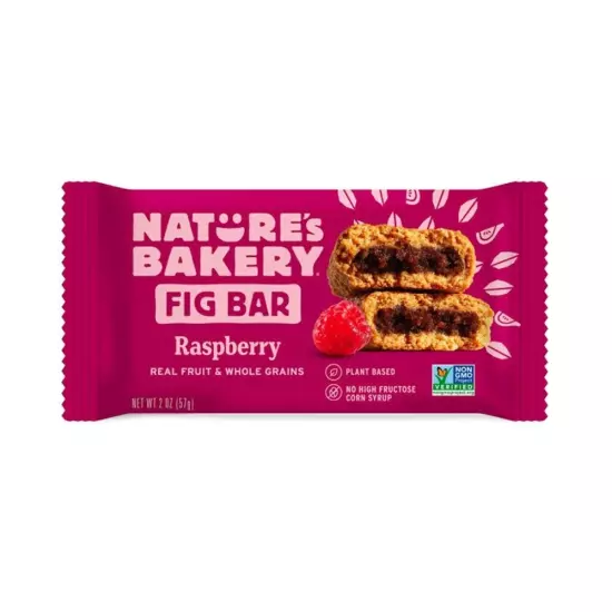 New - Raspberry Fig Bars, 2 Oz, 6 Ct