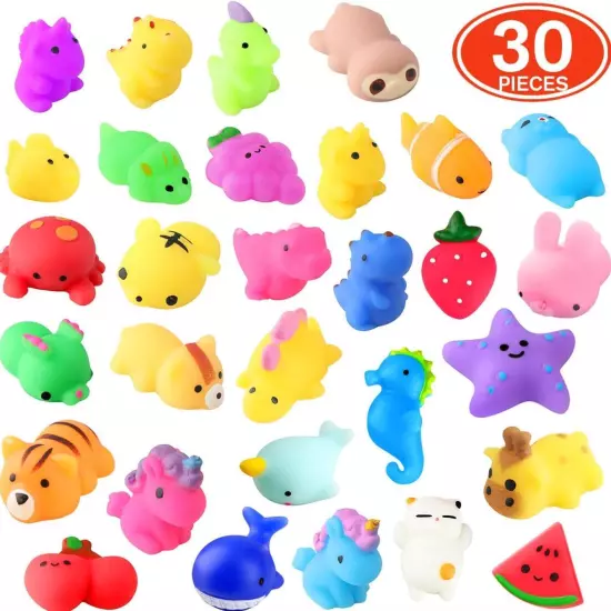 30pcs Squishies Squishy Toys Mochi Squishy Toy for Kids Party Favors Mini Kawa