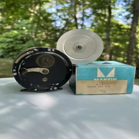 Martin No. #72 Fly fishing Reel Left & Right Use Made In USA Extra Spool & Box