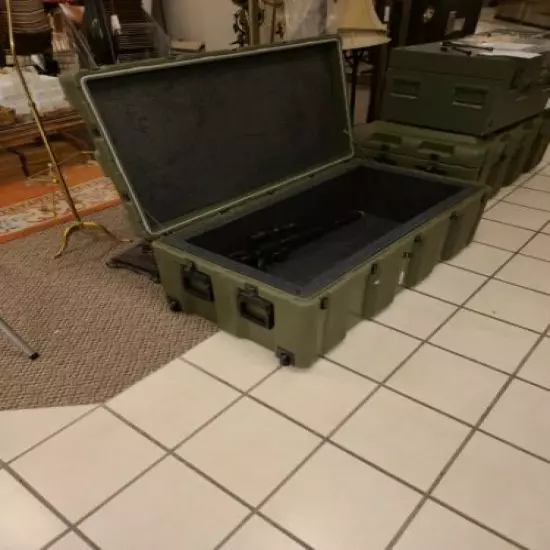 ARMY Long Gun Lockable Storage Case like Pelican 52" long 27" wide 20" deep 