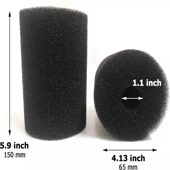 X-Large Foam Filter Sponges for Aquaclear 70/110 Overflow Filter Box Intake roun