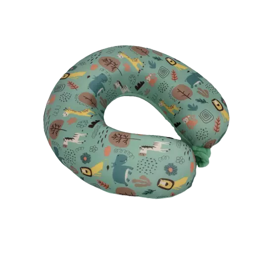 Bookishbunny Kids Memory Foam Neck Head Support Pillow Travel Car Airplane Home