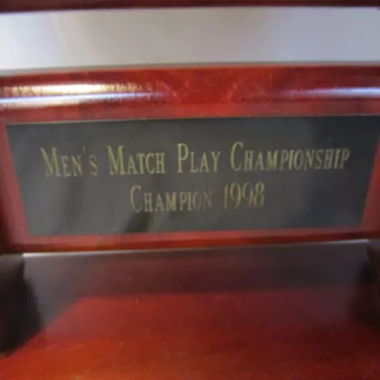 Cherry Wood Golf Men's Championship Trophy Clock - Country Club of Lansing 16' 