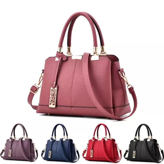 Women Leather Handbags Shoulder Lady Messenger Crossbody Tote Bags Purse Satchel