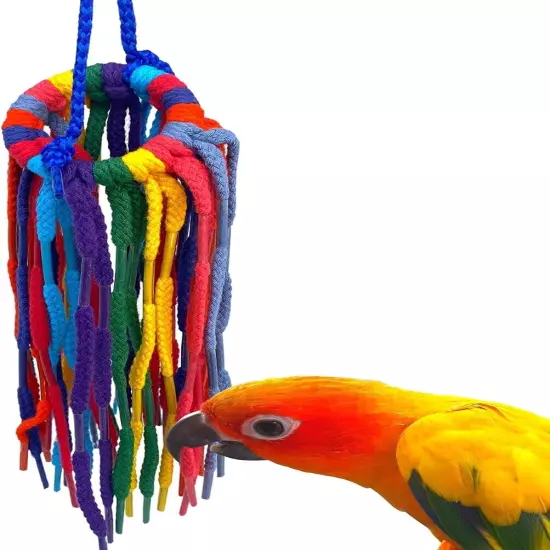 Aglet Heaven Parrot Bird Toy 11.00" High X 2.25" Wide, Conure Quaker Cockatiel