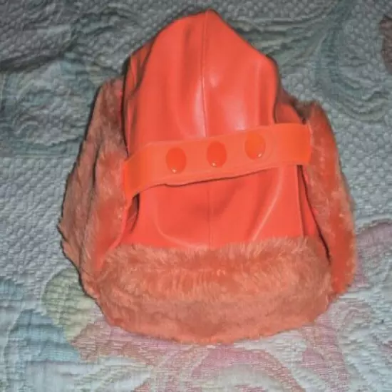 (CC31) N/E Outfitters Hunting Wear-Blaze Orange Lined Hooded Sweat Jacket + Hat