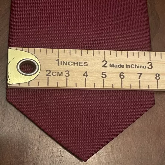 Club Room Burgundy 100% Silk Men’s Neck Tie Made In China