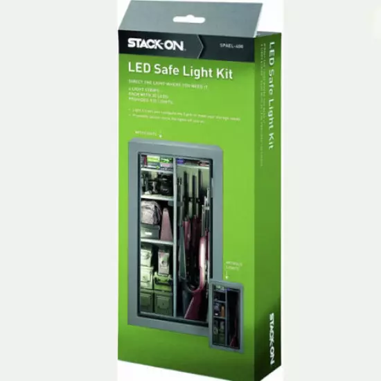 NEW- Stack-On SPAEL-400 LED Safe Lighting Kit With 4 LED Strips 