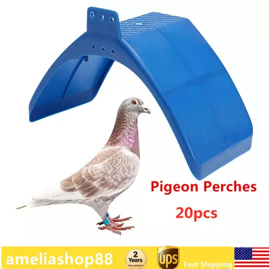 20x Pigeon Dove Bird Rest Stand Frame Dwelling Perches Roost Bird Supplies Blue