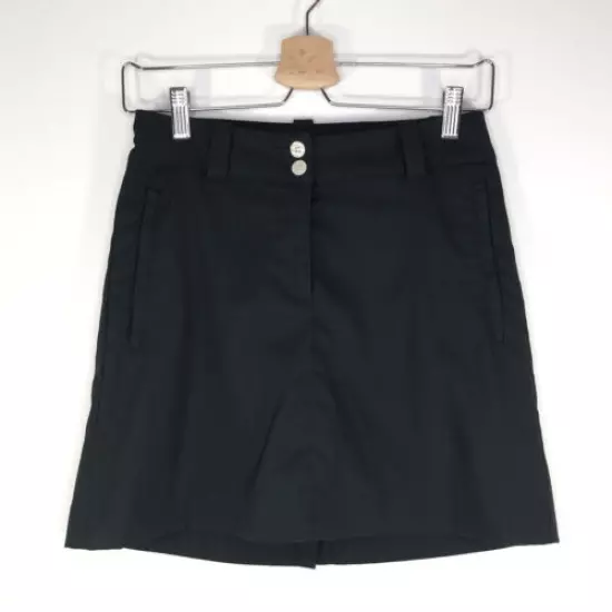 Nike Golf Dri Fit Modern Rise Tech Skort Shorts Black 394663-010 Women’s Size 0