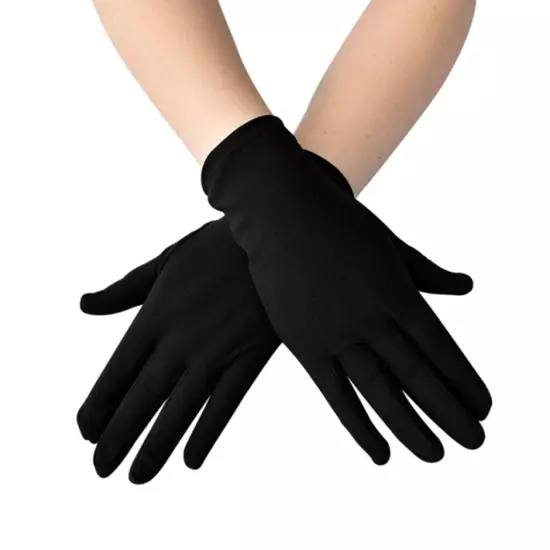 Women Satin Warm Gloves Full Finger Gloves Wedding Prom Costume 15 Colors