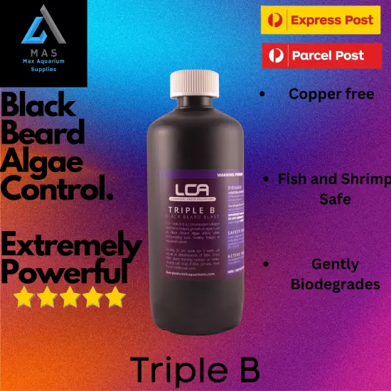 LCA Triple B Premium Liquid Fertiliser Aquatic Fish Shrimp Tanks Live Plants