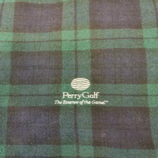 PERRY GOLF "The Essence of the Game" Vintage Golf Shoe Bag Scotland 17.5 x 11.5