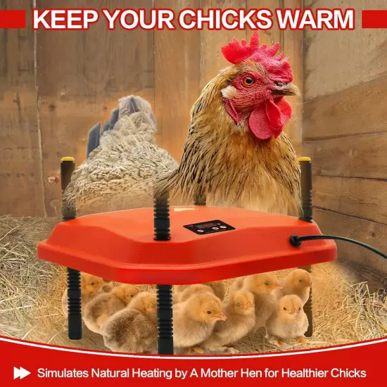 Chicken Brooder Heating Plate for Chicks and Ducklings Temperature Adjustable...