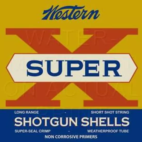 Reproduction Vintage Western Super X .Shotgun Shells Canvas Print