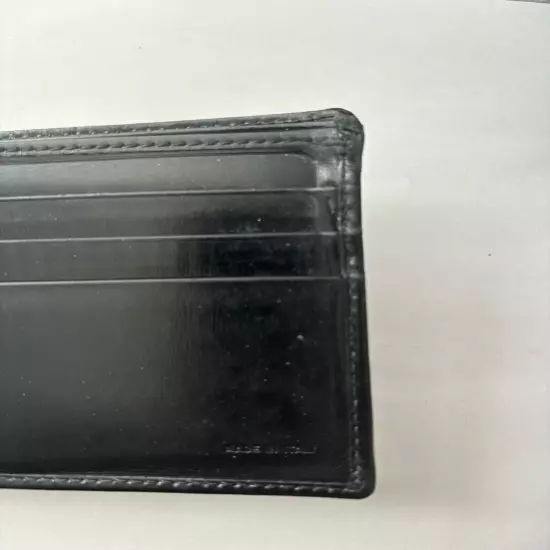 Authentic Fendi Black Leather Bi-Fold Wallet